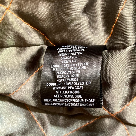 Volcom Military Wool Pea Coat - Nordstrom - Picture 5 of 7